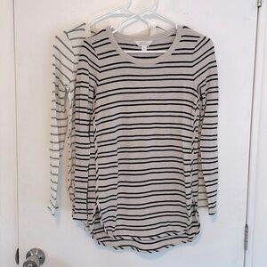Market & Spruce Zansia French Terry Long Sleeve Top Size XS